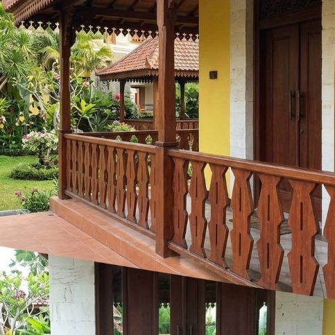 PAGAR Kayu, Ukiran Pagar Rumah # Tangga (motif betawi) / Pembatas Dak Rumah