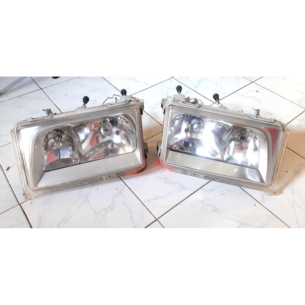 headlamp lampu depan Mercedes-Benz W124 E-Class thn 1985-1996 mika kristal original
