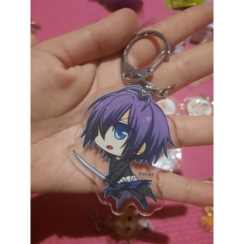 Hajime Saito chibi character Hakuoki Keychain acrylic merchandise