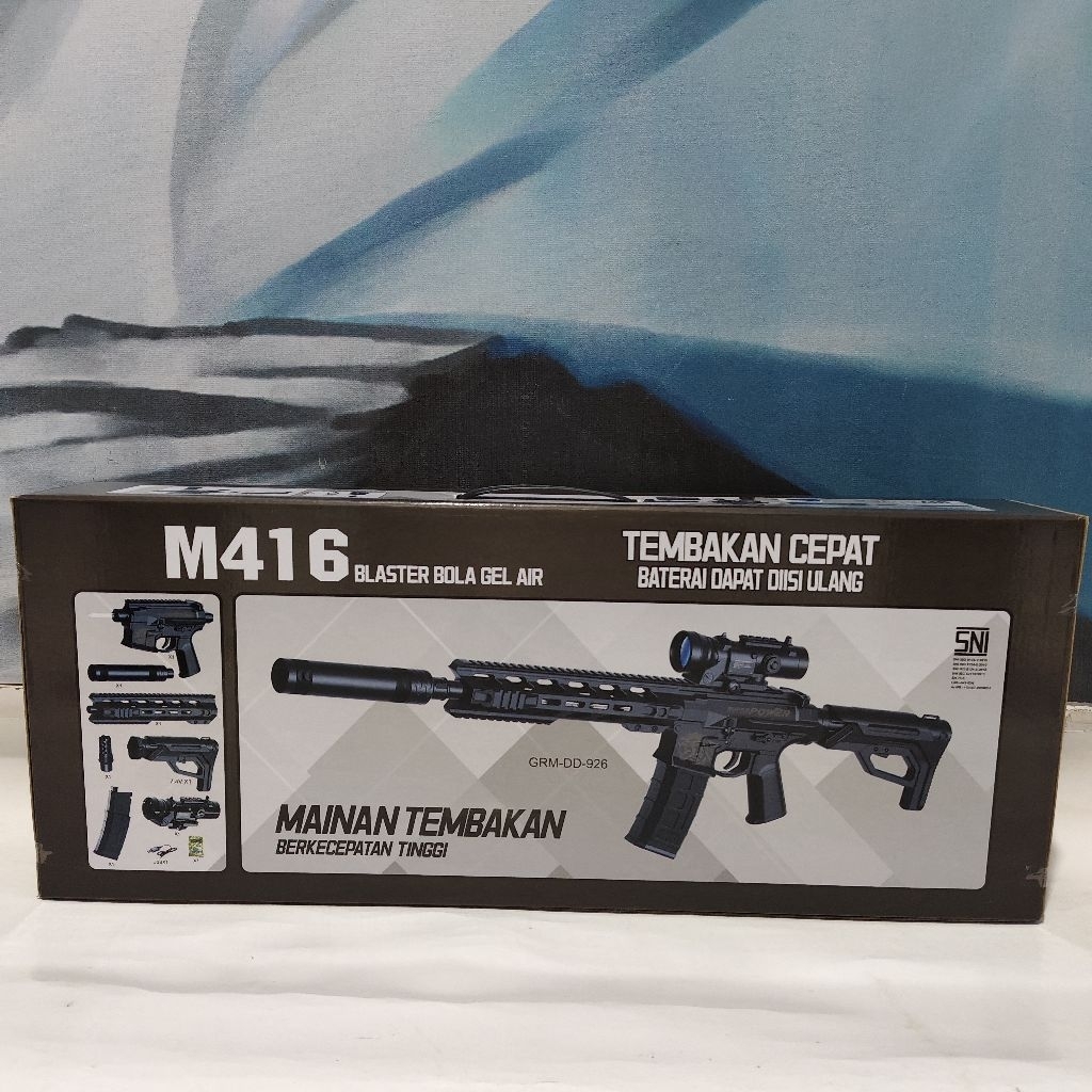 Mainan water gel elektrik Rechargeable USB gel Blaster Outdoor M416 SNI