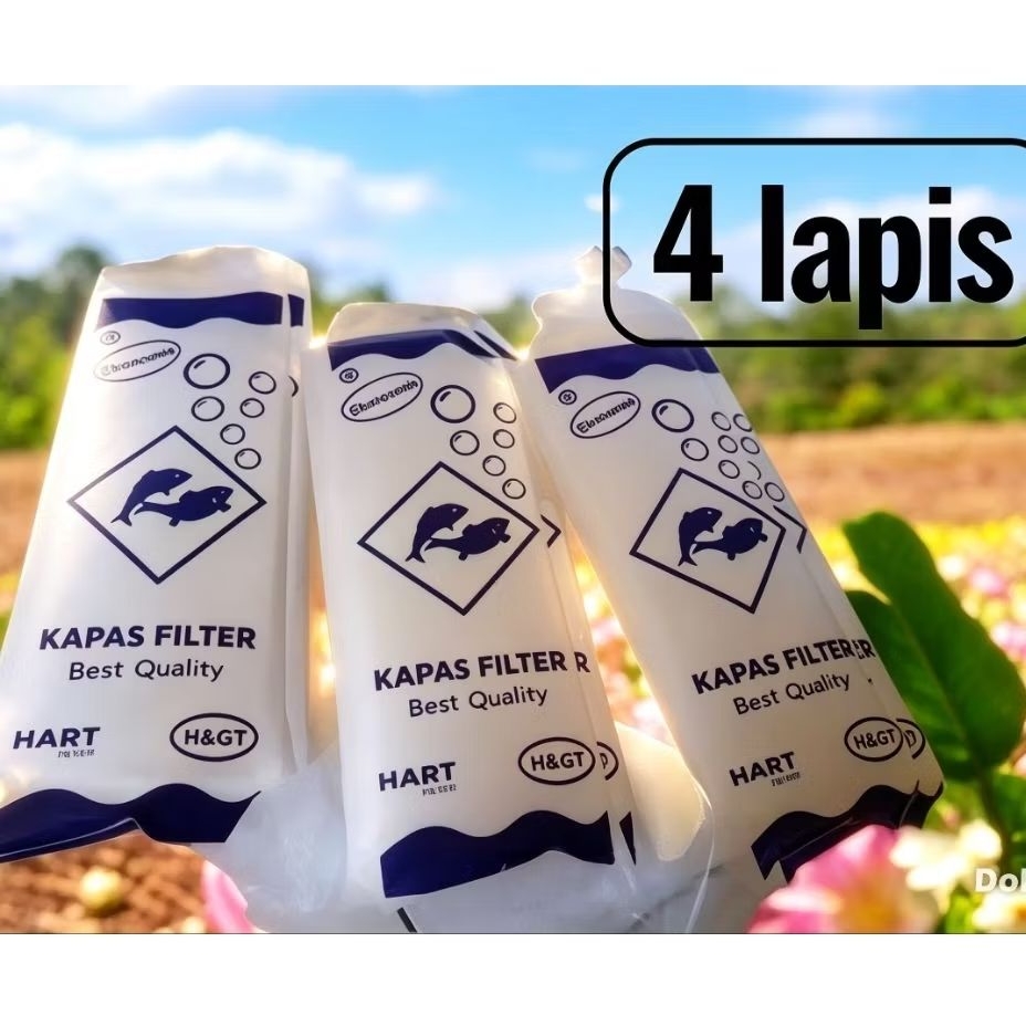 Kapas filter aquarium 4 lapis/Dakron/Filter kapas/Kapas filter aquascape