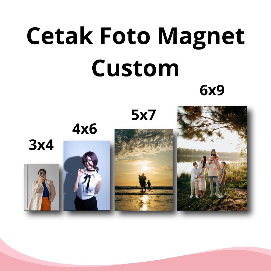 Magnet kulkas Custom Foto Mini / Tempelan Kulkas Lucu Murah