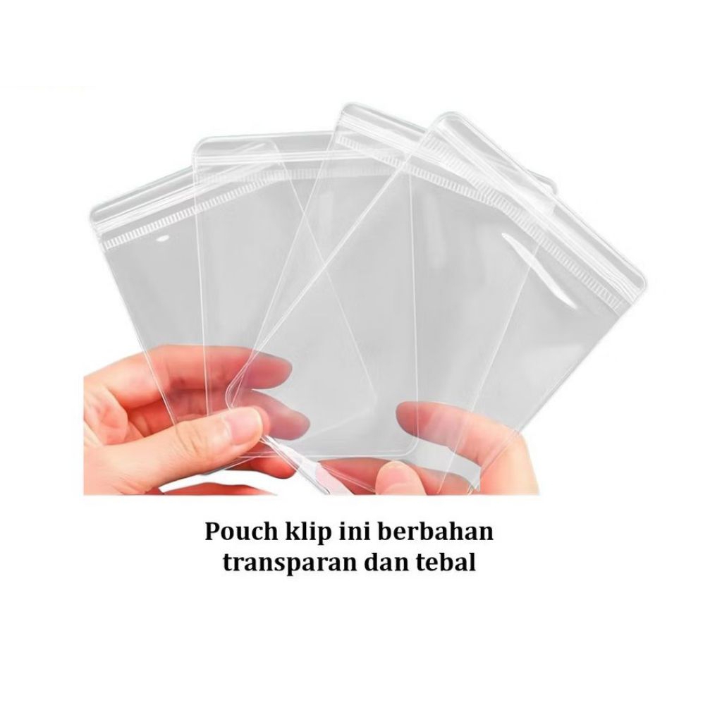 Plastik klip Ziplock tebal transparan