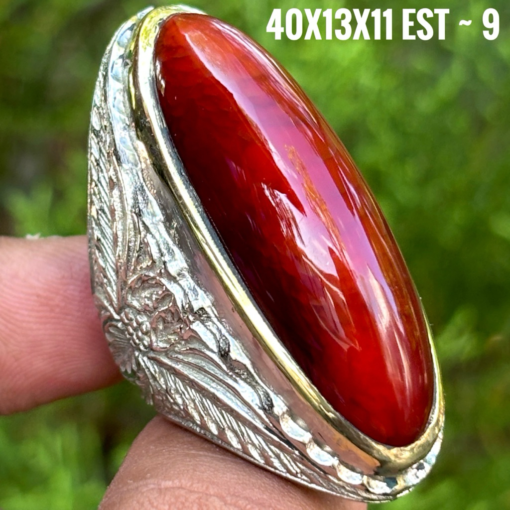 NATURAL BATU AKIK PANDAN MERAH JUMBO