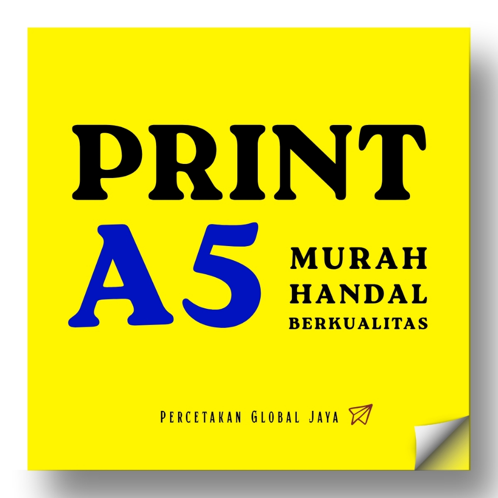 PRINT CETAK A5 75 GSM BROSUR BOOKLET BUKU SAKU