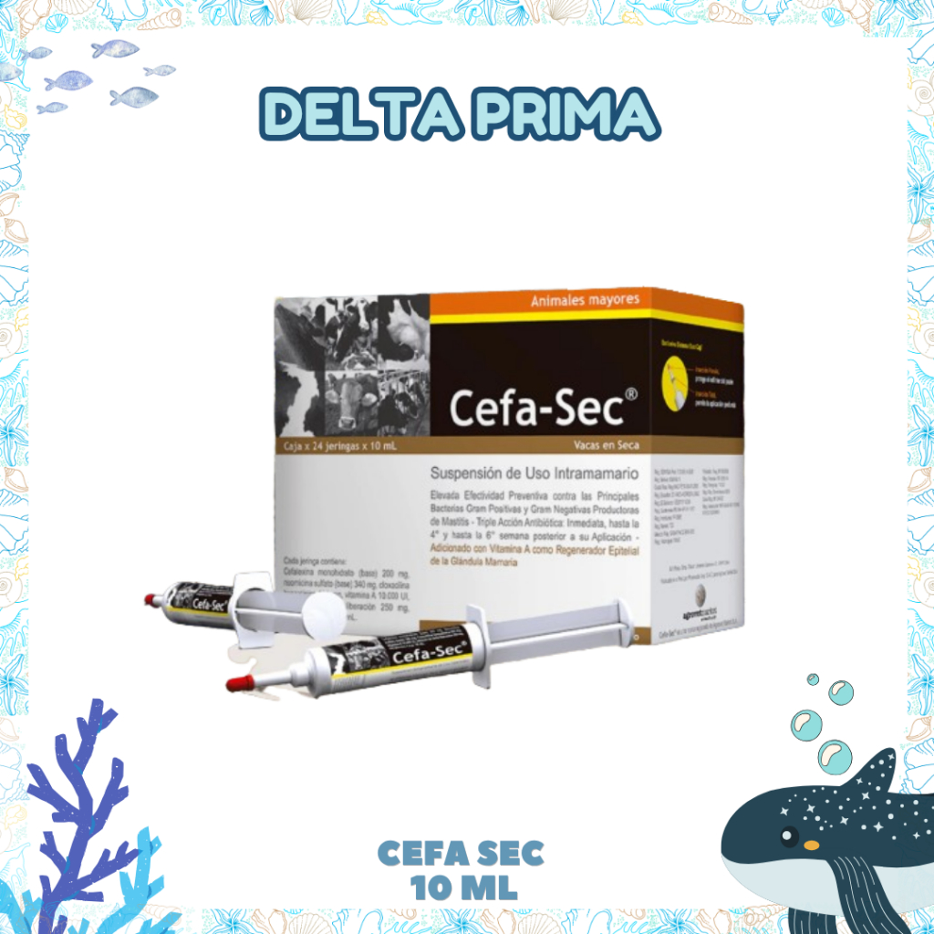 CEFA SEC 10 ML - Untuk Mastitis, Masa Kering, Seperti Depolac Cloxa Ben Dry Cow.