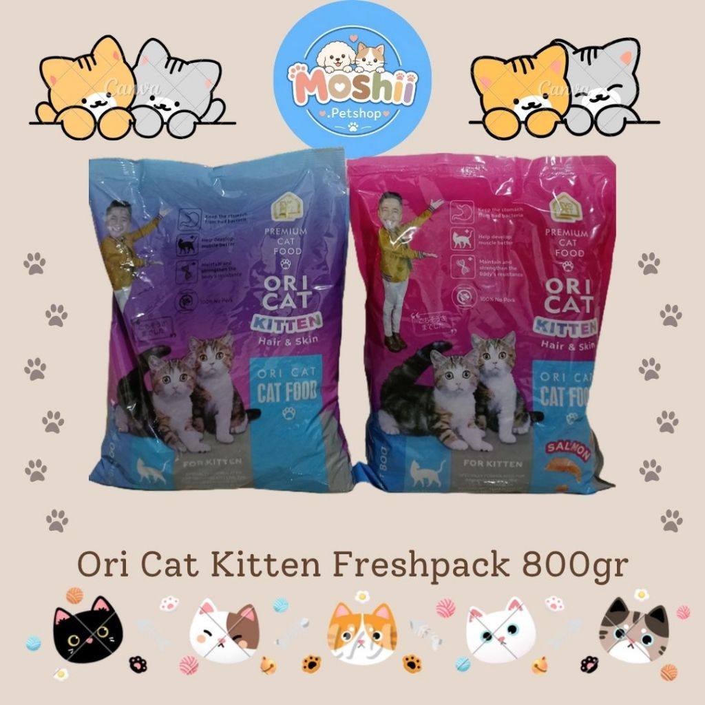 Ori Cat Kitten 800GR Oricat pelet makanan anak kucing kering