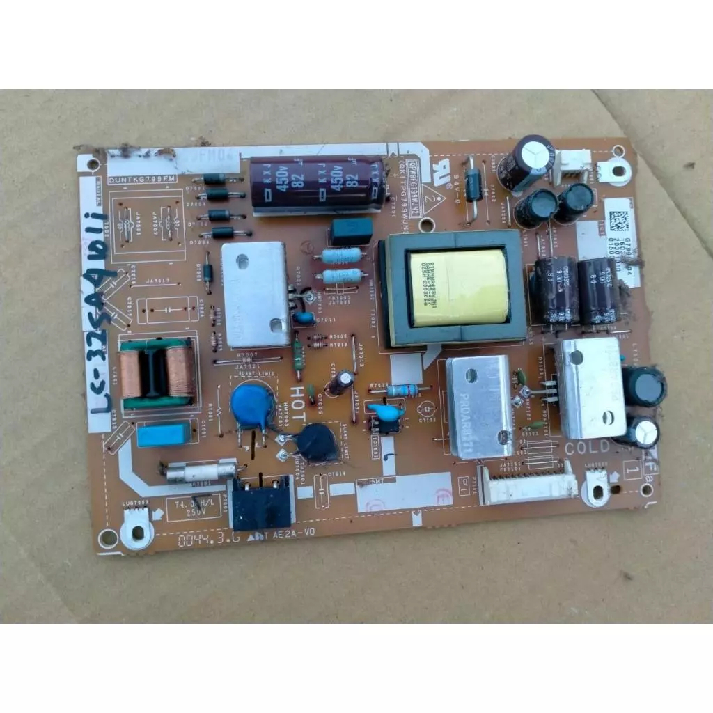 psu power supply adapter mobo tv sharp 32 inch mesin mb adaptor tv sharp lc-32sa4101i lc32sa4101i no