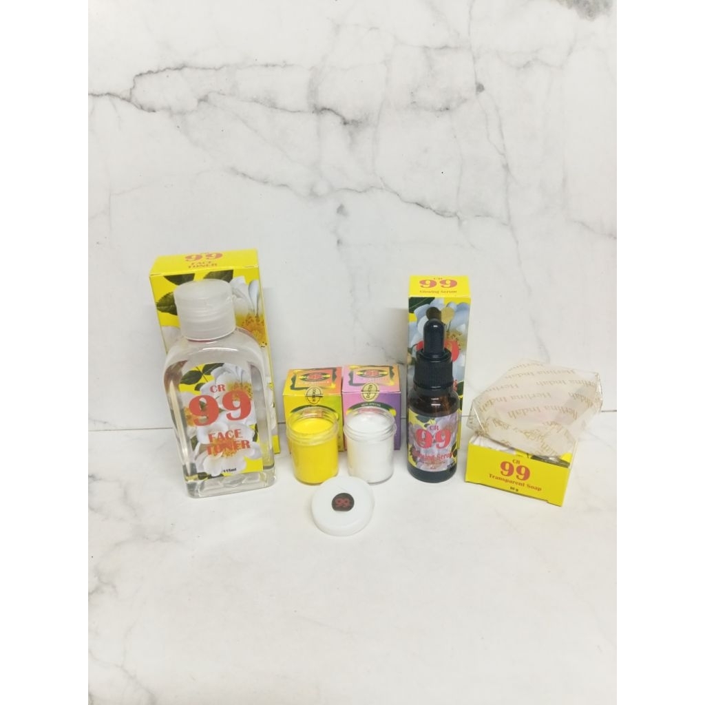 Paket Lengkap Perawatan Wajah Cream CR 99 Kemasan Dus Original Bpom