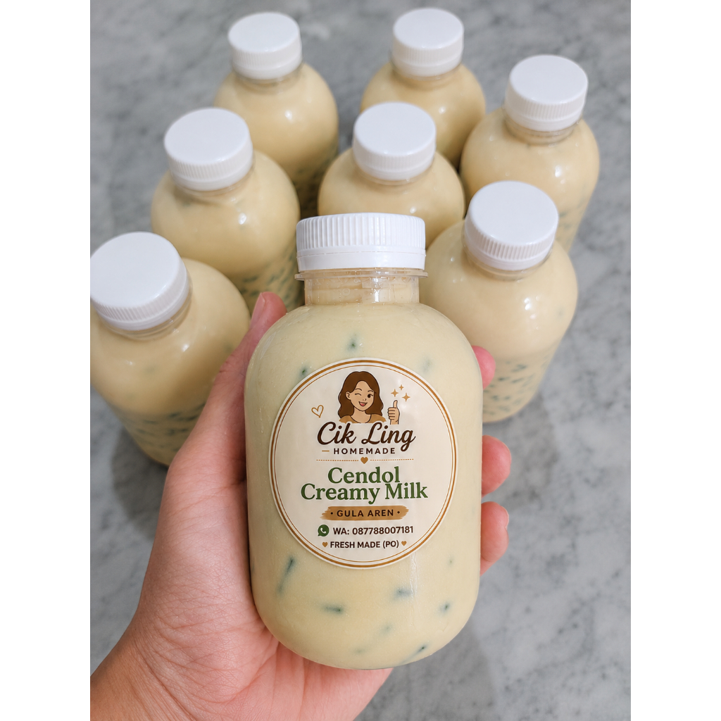 PO Es Cendol Susu Creamy Gula Aren Milk Blend Homemade Dessert 250ml
