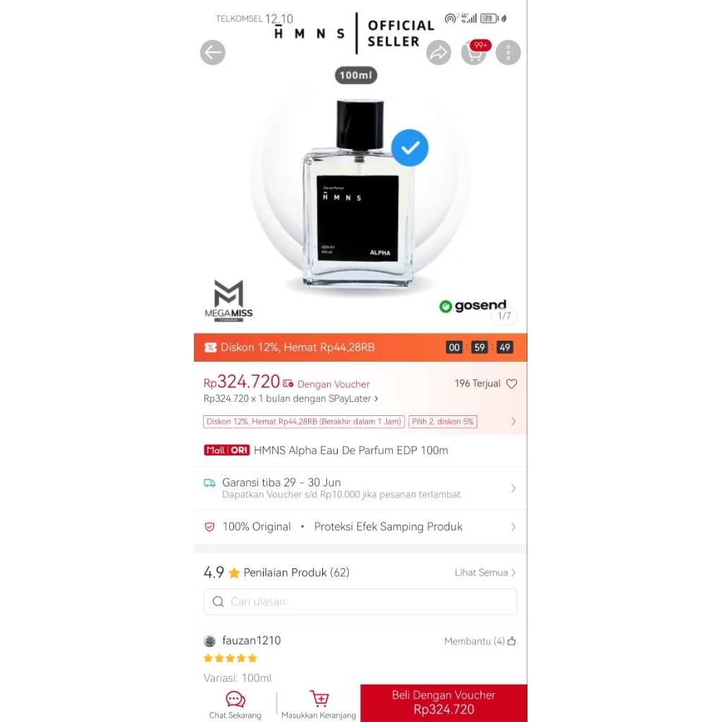 Parfume HMNS Alpha