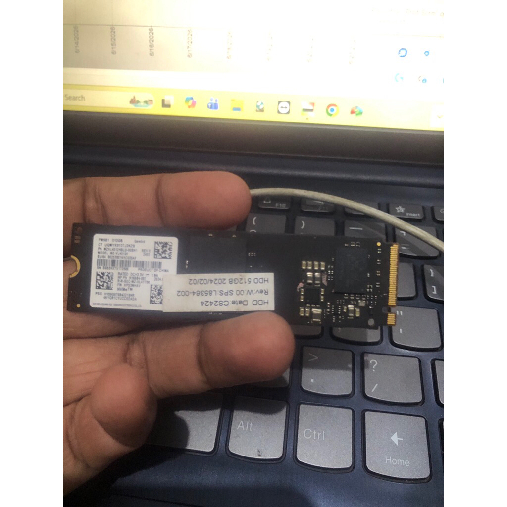 ssd Samsung nvme 512gb