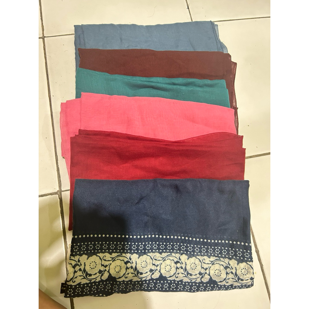 Preloved Hijab Segiempat, pasmina, ciput, cadar, bergo, handsock