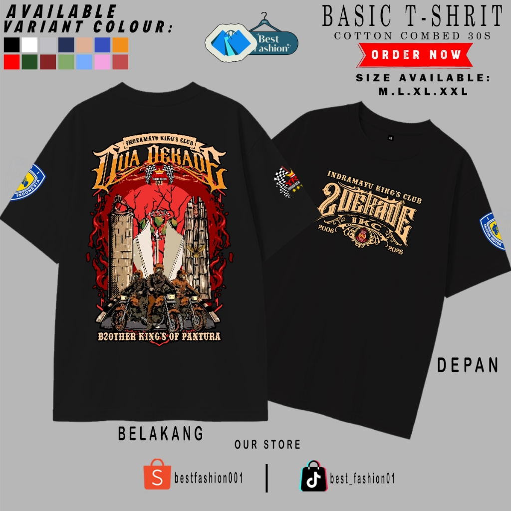 Kaos T-Shirt IKC Indramayu King's Club 2 Dekade