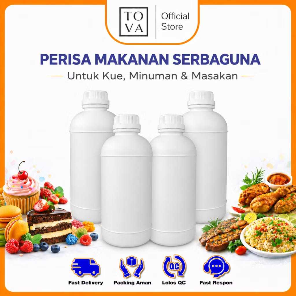 TOVA ESSENCE Premium Essen Hanyir Gurih Flavor 1KG / Perisa Makanan Cair / Perasa Seafood Ikan Dagin