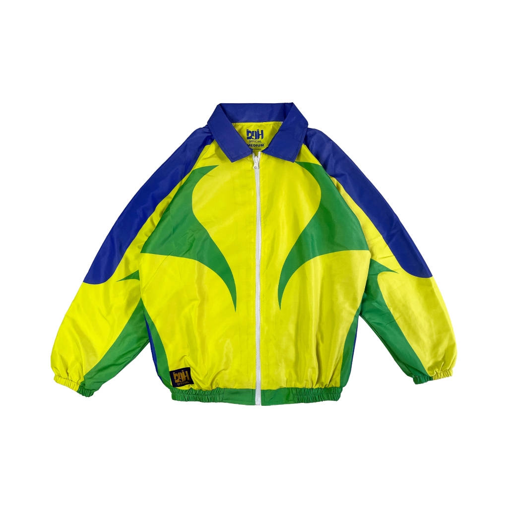 DYH jaket tracktop Brazil piala dunia / vintage style / windbreaker / full printing