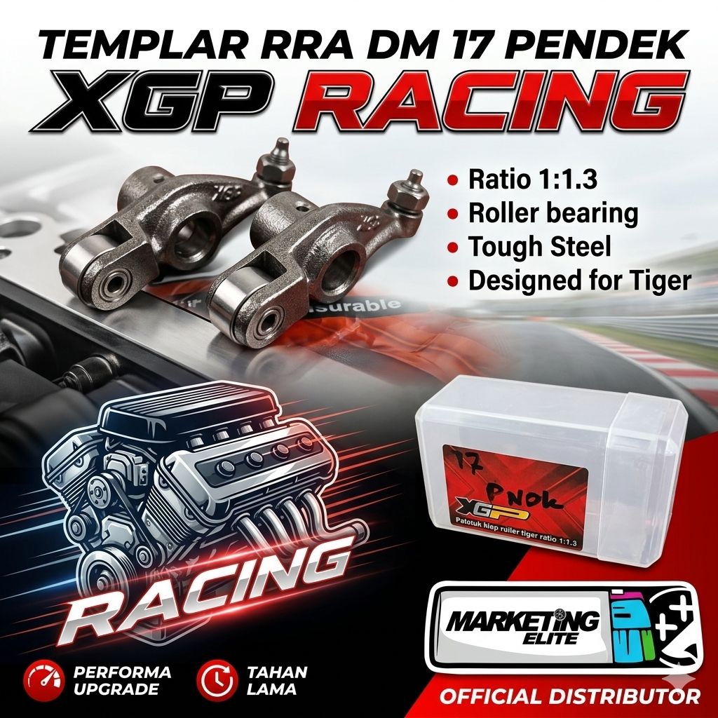 TEMPLAR ROLLER TIGER MEGAPRO GL XGP DM17 PENDEK COPY BRT