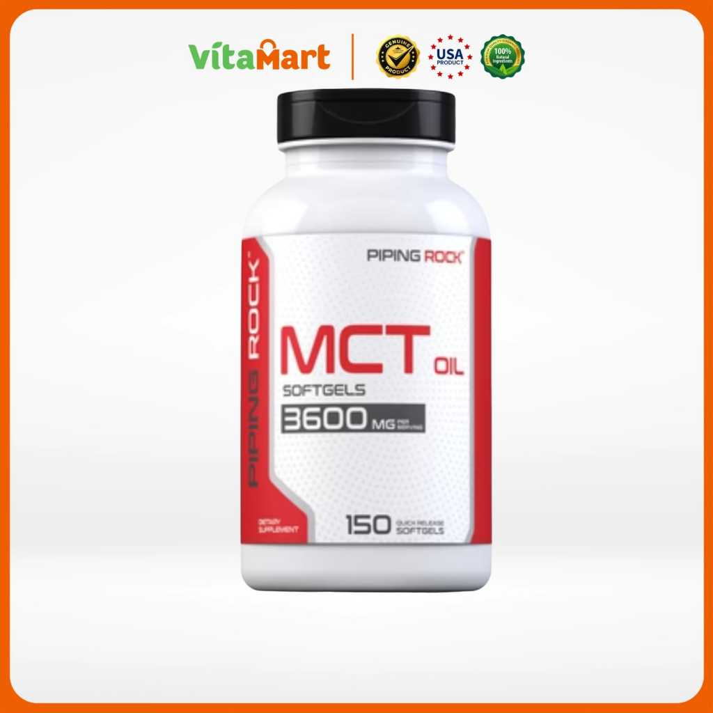 Piping Rock MCT Oil Softgels 3600Mg 150 Quick Release Softgels  USA