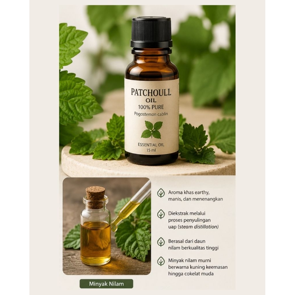 Patchouli Oil / Minyak Nilam Atsiri 100% Murni
