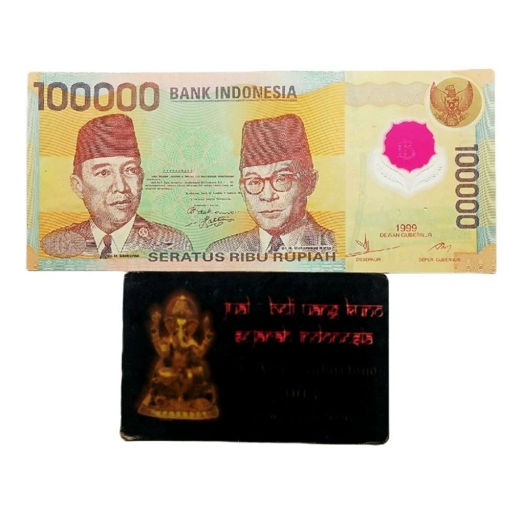 UANG 1OO OOO RUPIAH 1999 POLYMER