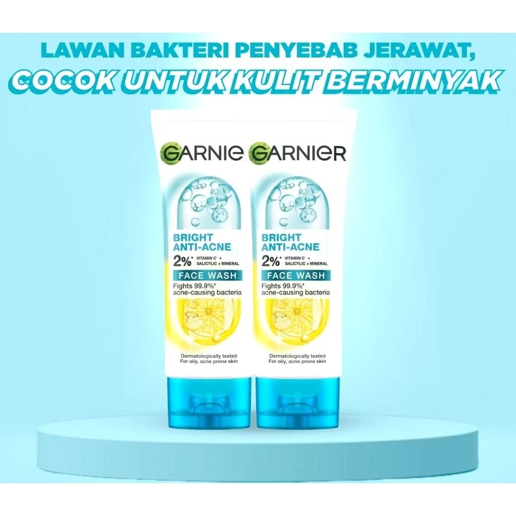 Garnier Isi 2 Facial Wash (Bright Anti Acne) New