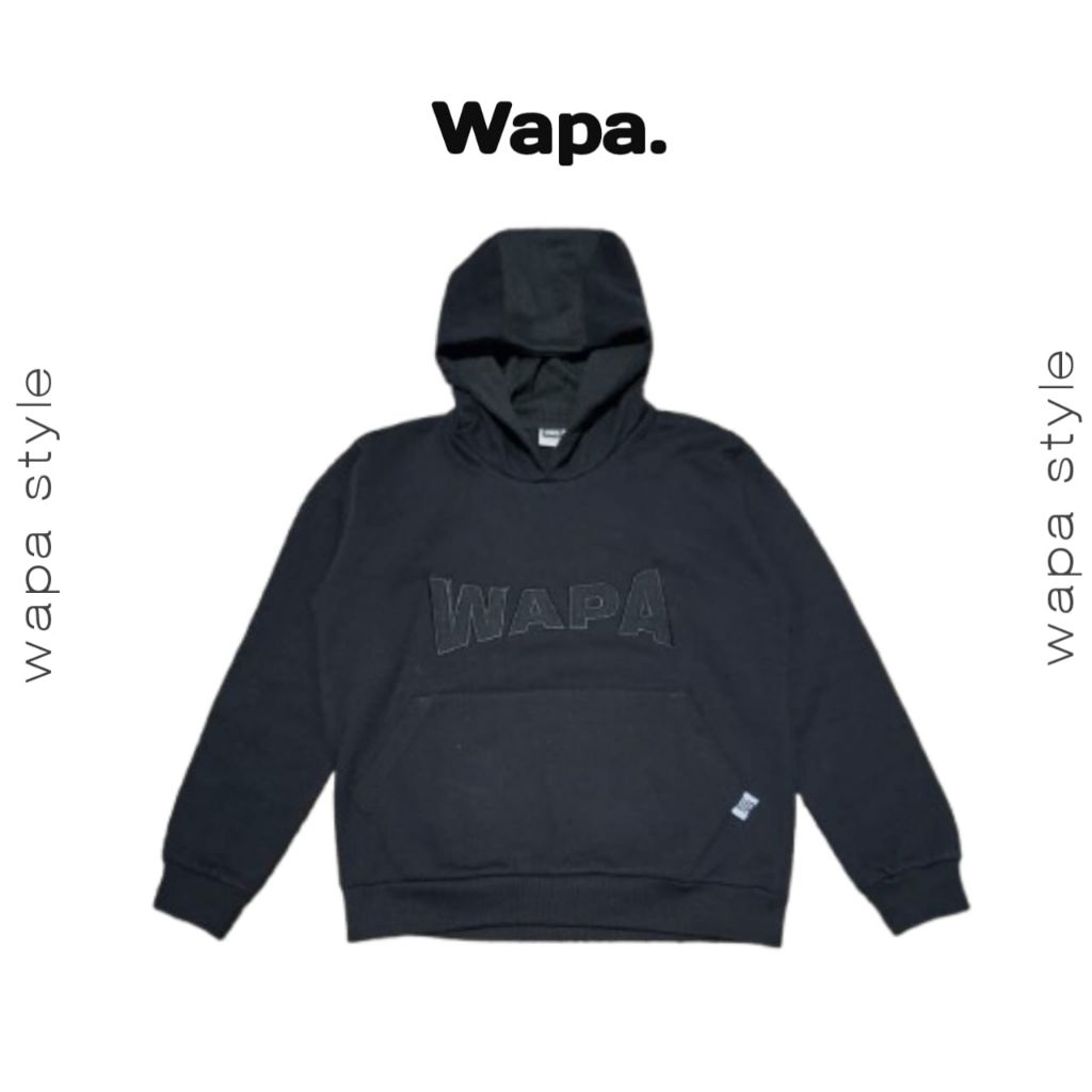 Wapa hoodie black Essential