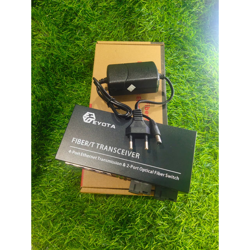 Htb Media Converter 2FO4LAN Converter gigabit 2 Port Fiber Optic 4 Port LAN 2 FO 4 LAN 2FO 4LAN 2G4E