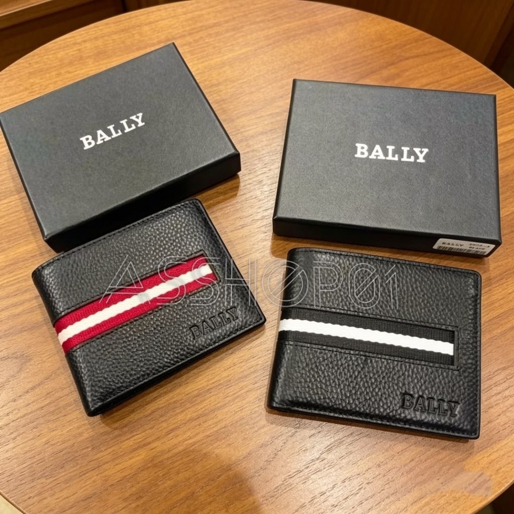 Dompet Bally Leather dompet lipat pria premium Quality