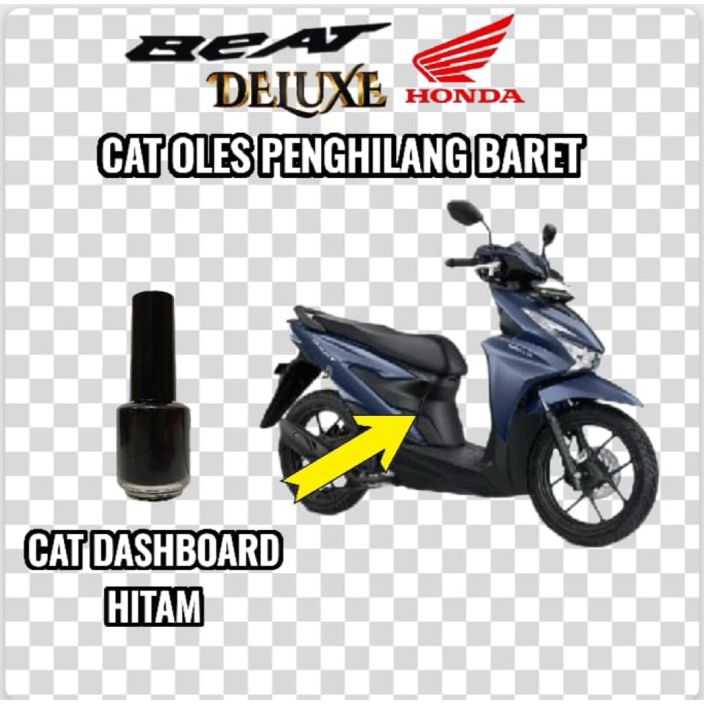 Cat Oles Dashboard Hitam Doff Black Doff Penghilang Baret Motor Honda Beat Deluxe New