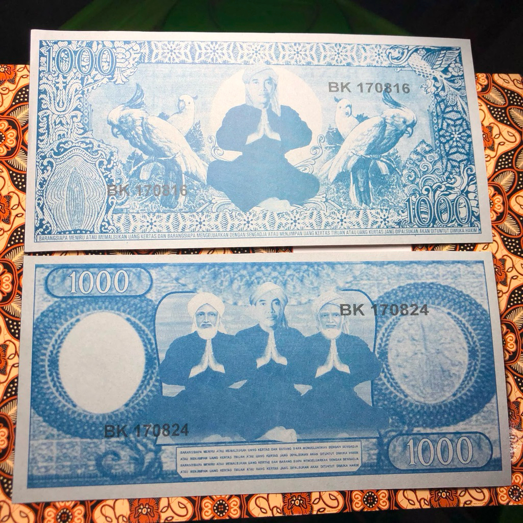 Koleksi Uang Kertas Lama Sukarno Rp. 1000 Tahun 1960 Walisongo