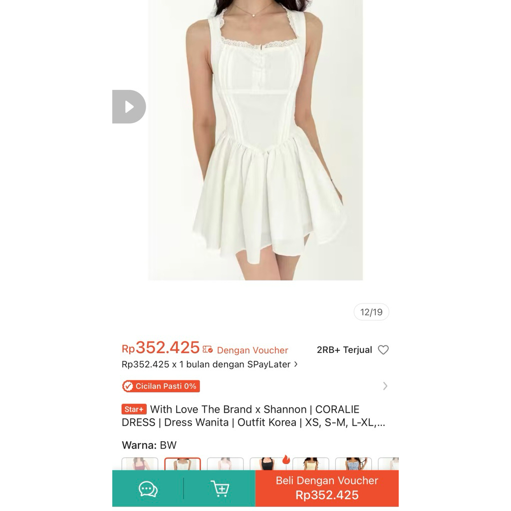(preloved) dress putih