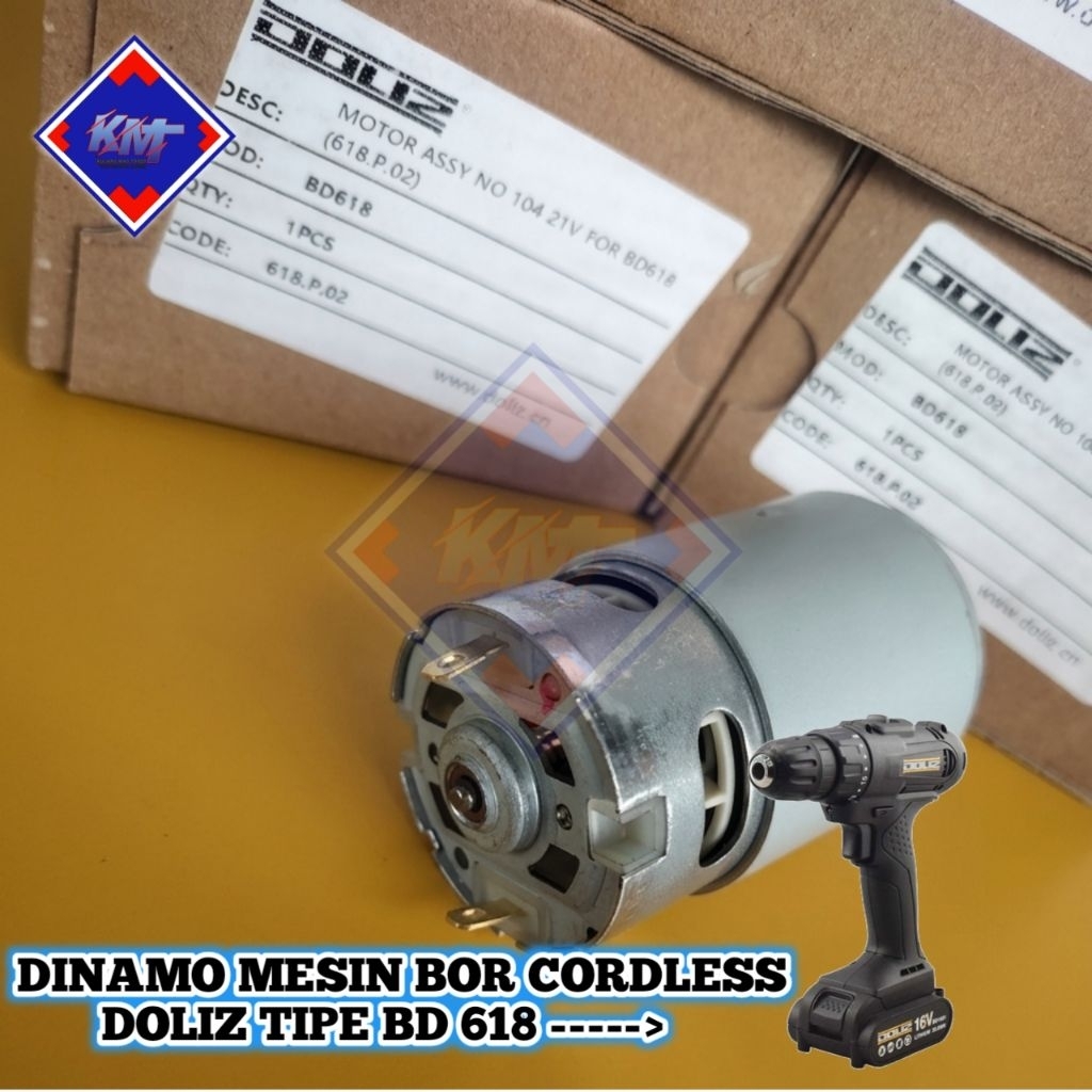 DINAMO BD618 MESIN BOR CORDLESS DRILL DOLIZ BD618 DINAMO DOLIZ BD618 ORI