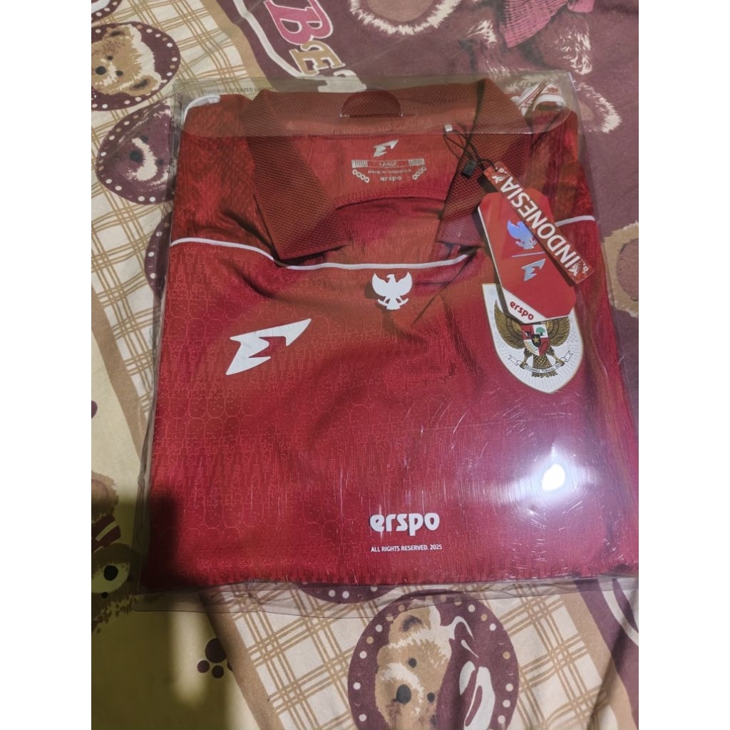 Jersey Timnas Player Issue size L LS Baru