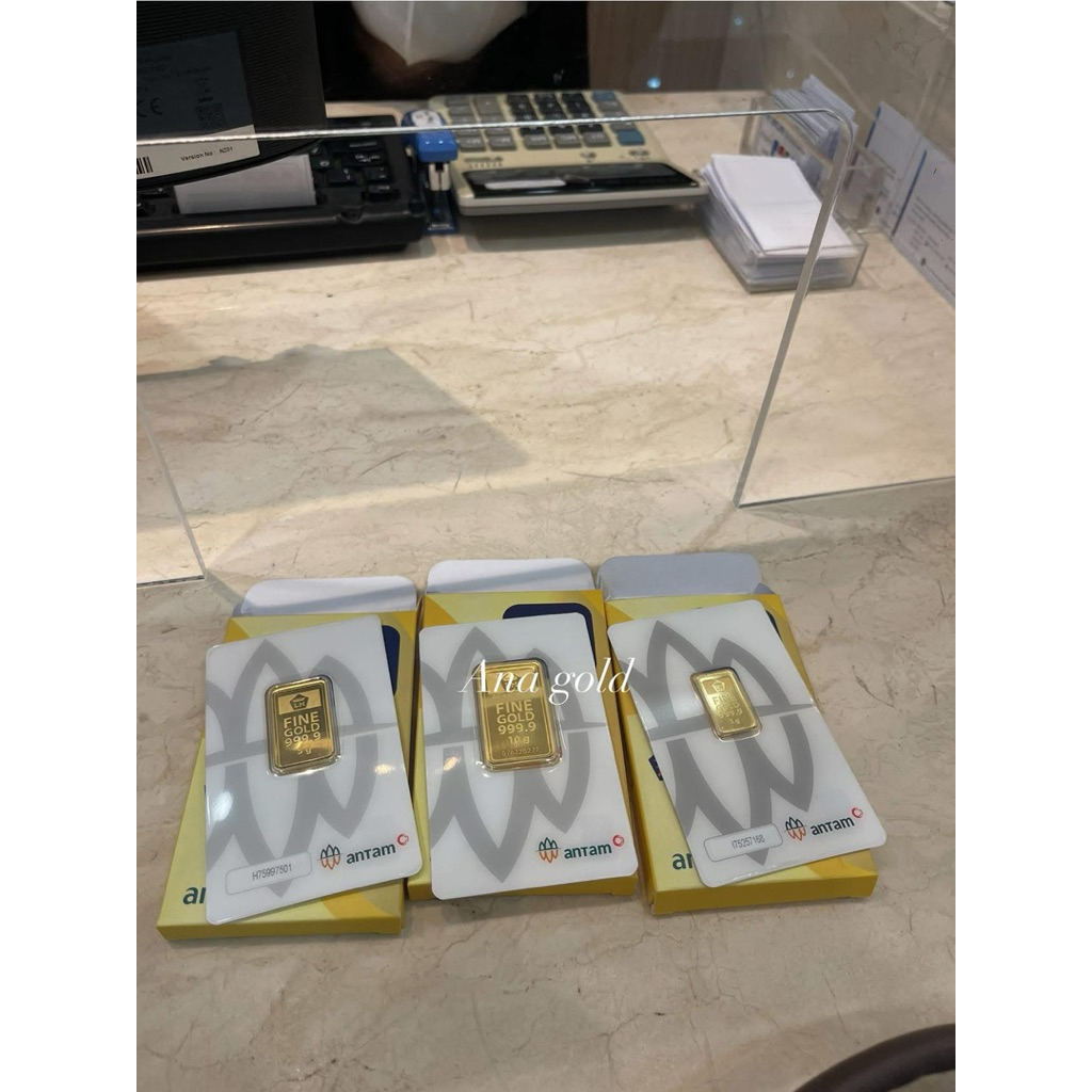 Emas Antam Logam Mulia 1 Gram Desain Retro Berdiri