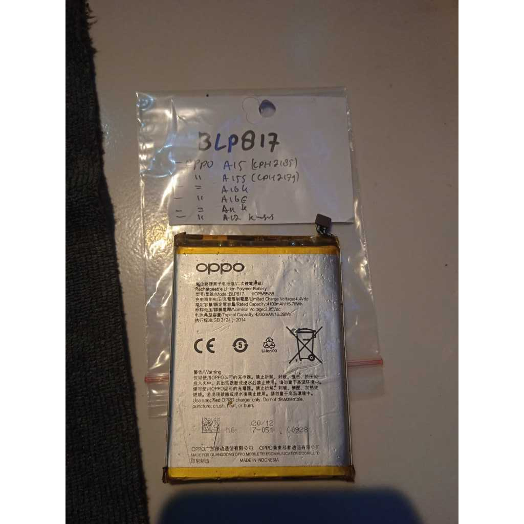 BATRE Oppo A15 BATRE Oppo A15s BATRE  Oppo A11K BATRE Oppo A16E  BATRE Oppo A16k ORIGINAL COPOTAN  B
