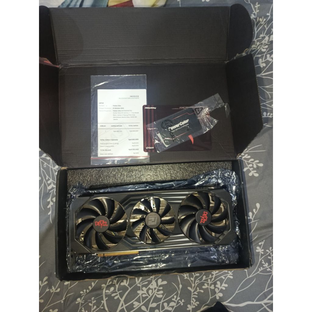Amd radeon rx 6700xt powercolor red devil 12 gb bekas