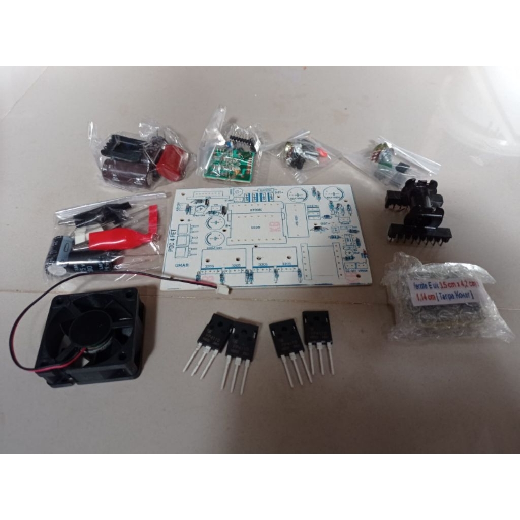PCB pdc 4mosfet dan sparepart lengkap