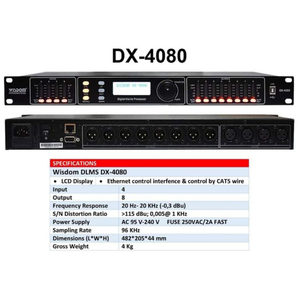 DLMS Wisdom dx4080 dx 4080 dx-4080 original