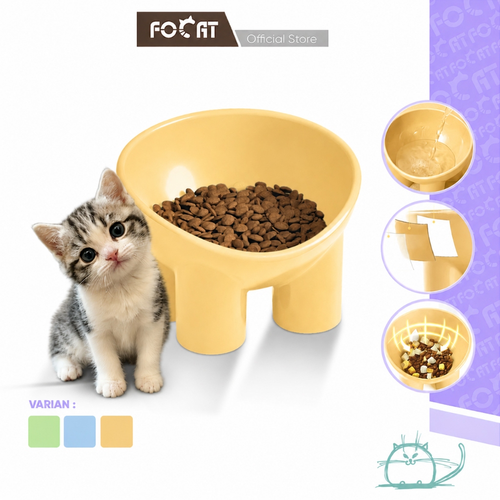 FOCAT Mangkuk Makan Kucing Anjing M48 Tempat Minum Hewan Peliharaan Pet Bowl Pet Feeder