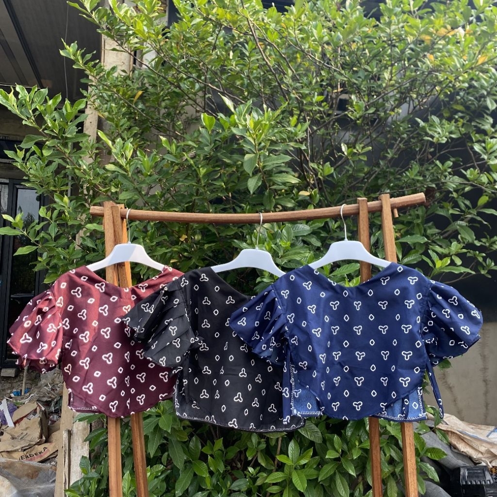 BANARA Outer Vest Batik Anak Qyla Model Kupu Cocok Buat Si kecil