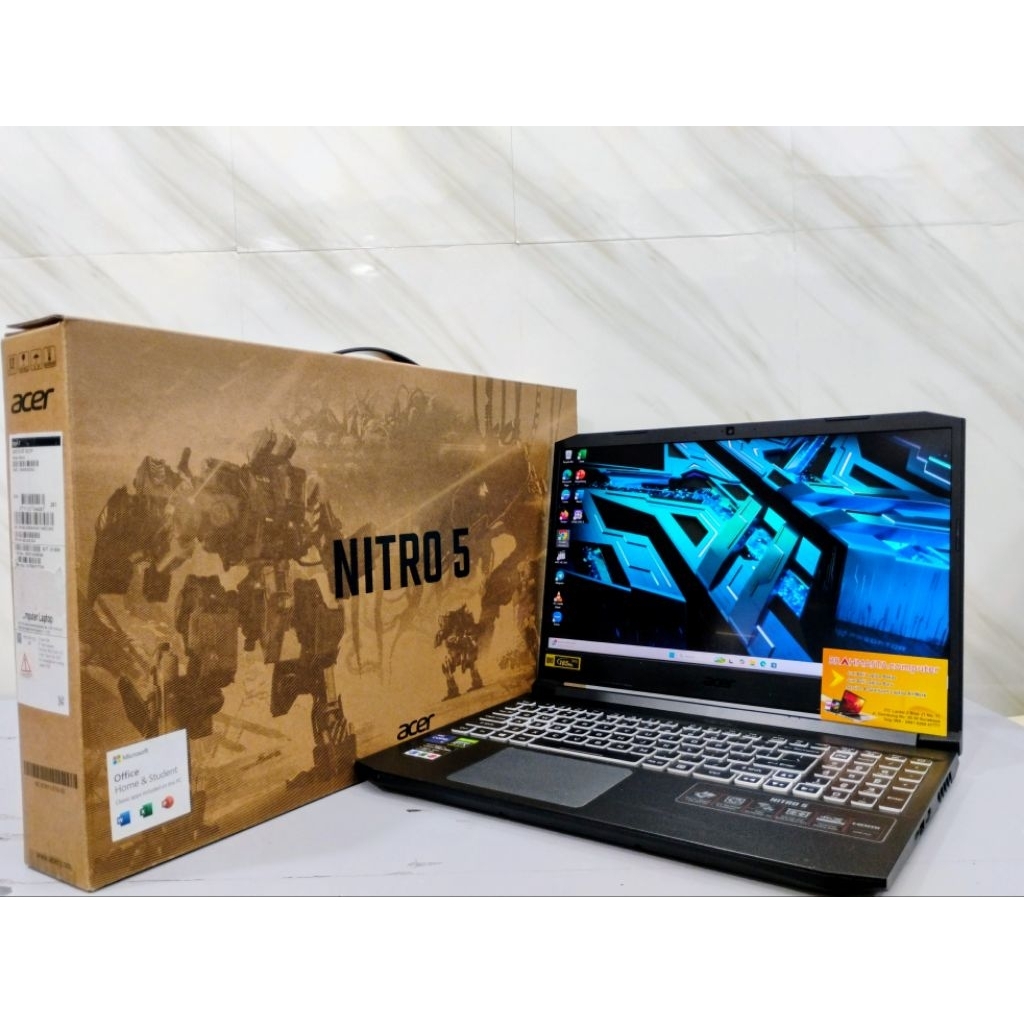 LAPTOP ACER NITRO PREDATOR AN515-57 SECOND SIAP PAKAI