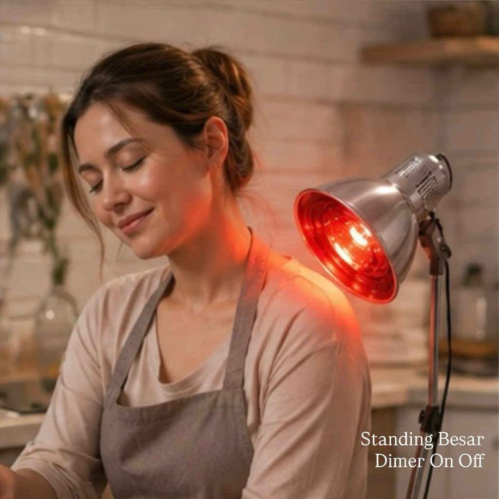 Lampu Infrared Fisioterapi Lamp Penghangat, Terapi Kesehatan 150 Watt