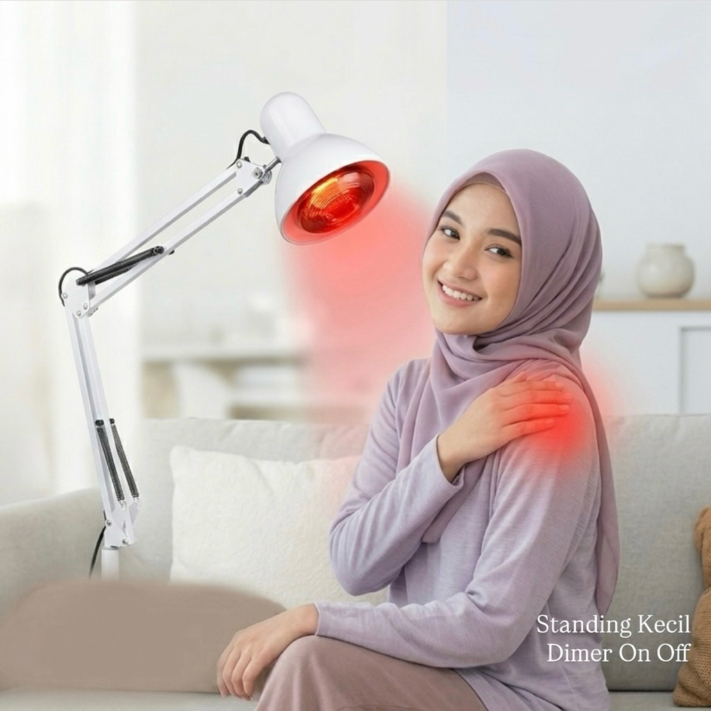 Lampu Infrared Terapi 100 watt / Infrared Fisioterapi Lampu / Lampu Terapi Stroke Otot Sendi Pegal /
