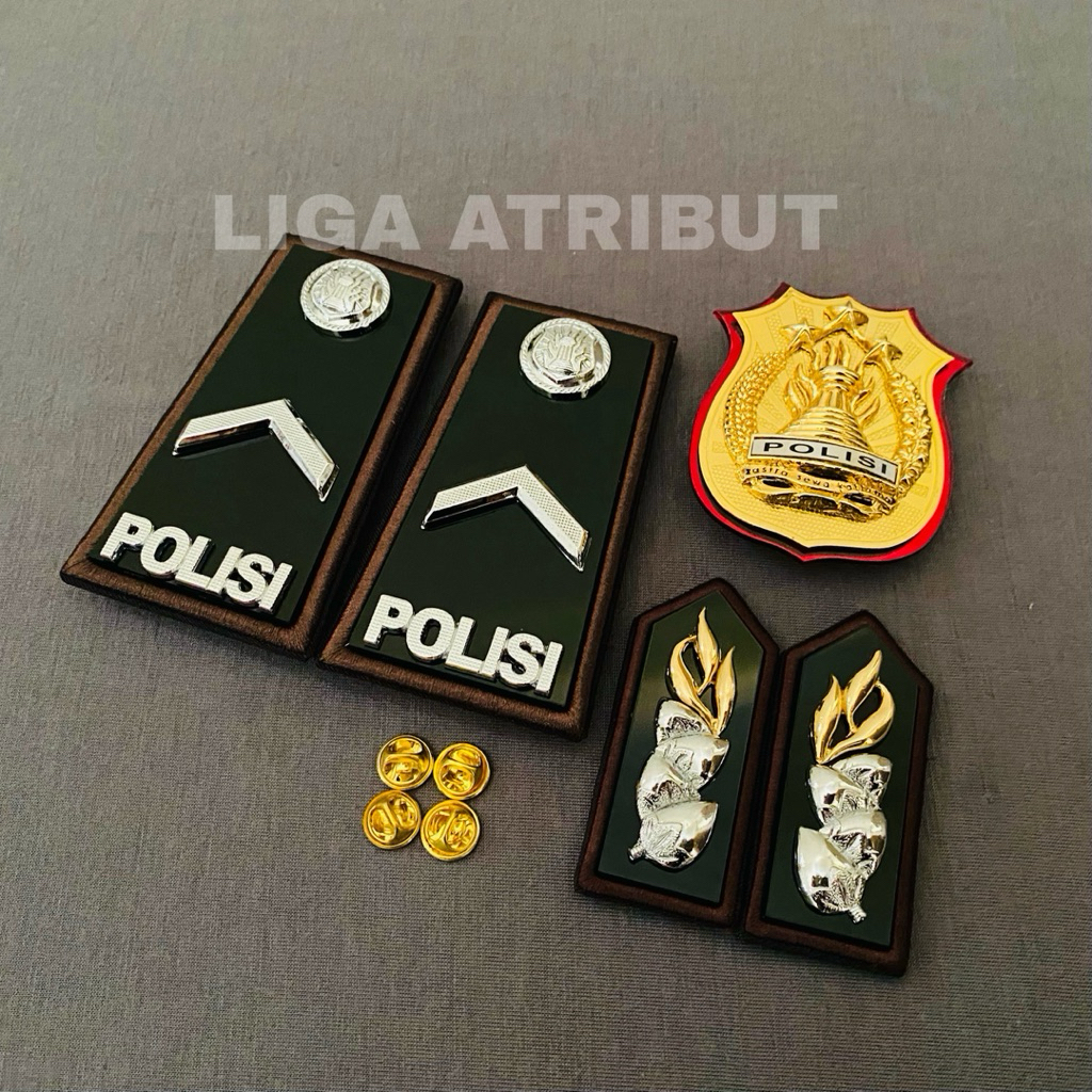 SET PANGKAT BRIPDA PDH LIS BORDIR / PANGKAT BRIPDA PDH POLRI / PANGKAT BRIPDA LIS BORDIR