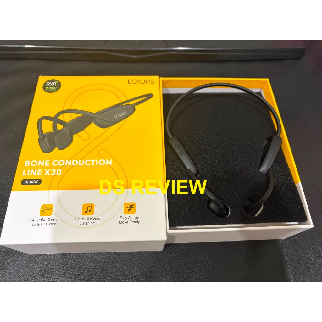 BNOB Headset Bluetooth LOOPS Bone Conduction Line X30