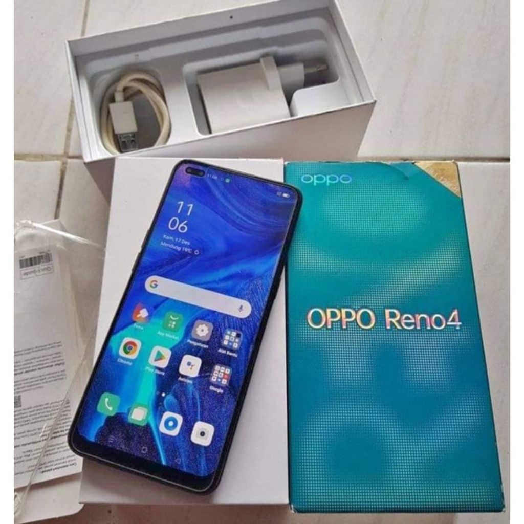 hp second Oppo Reno 4 ram 8/128 GB bergaransi