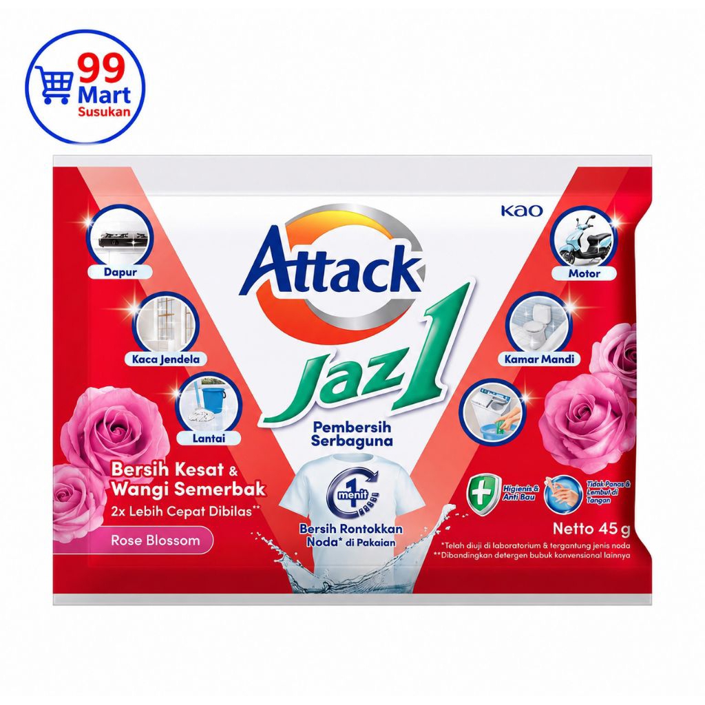 Attack Jaz 1 Detergent Serbaguna 6x45g