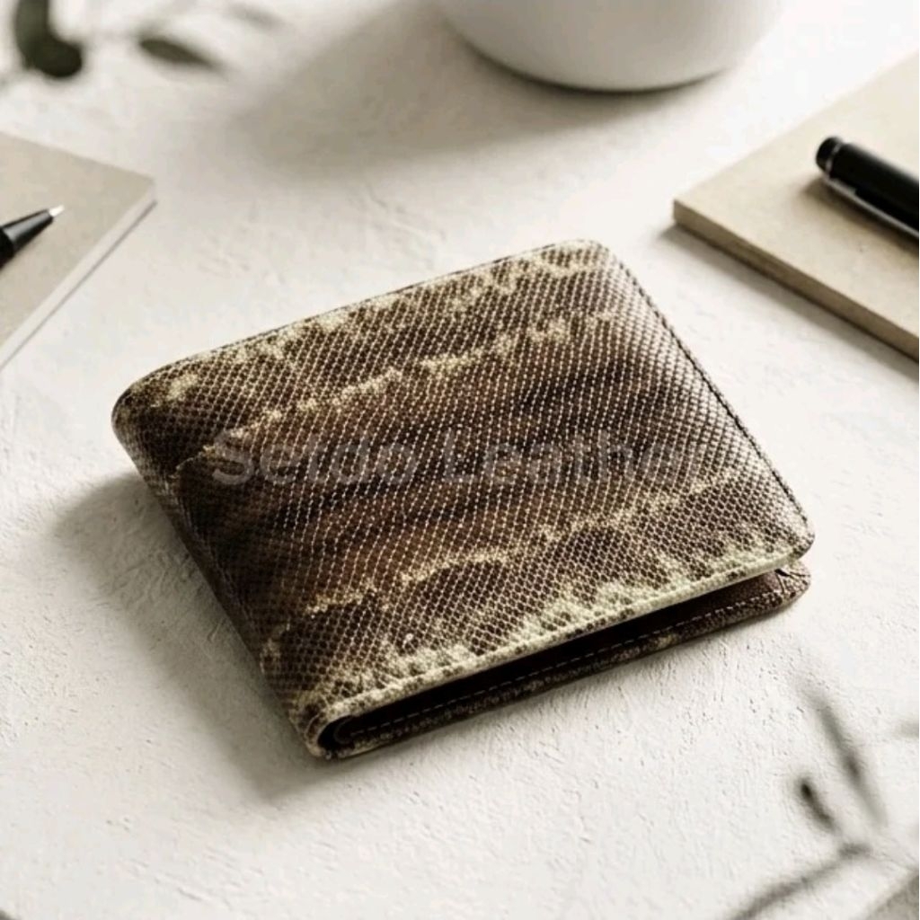 dompet kulit ular kadut atau karung original asli100%