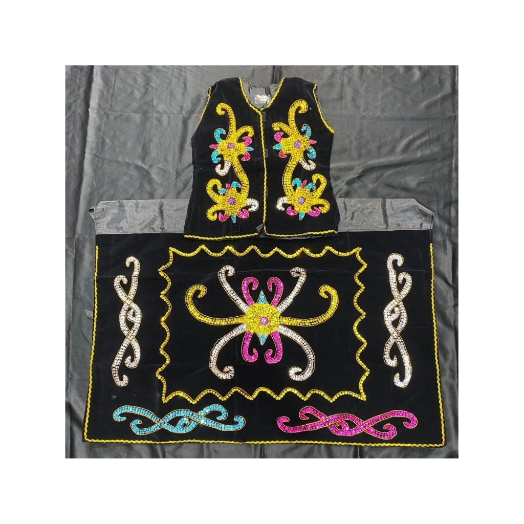 BAJU DAYAK ANAK TK-SD // SET BAJU ADAT DAYAK UKURAN ANAK TK DAN SD // BAJU TRADISIONAL DAYAK ANAK