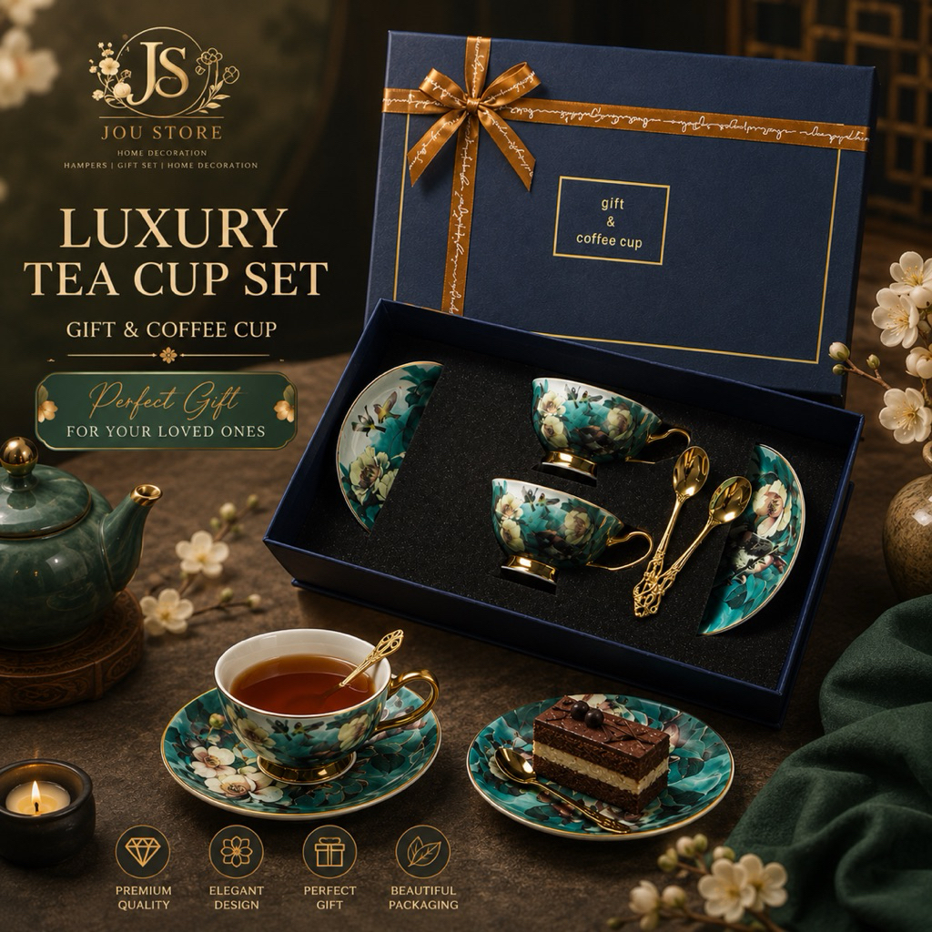 [PREMIUM] HAMPERS CANGKIR SET KERAMIK ANTIK PREMIUM CANGKIR KOPI CANGKIR TEH ISI 2 SET HADIAH SOUVEN